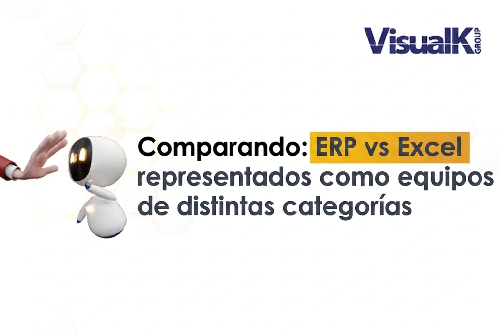 ERP vs Excel representados como equipos de distintas categorías